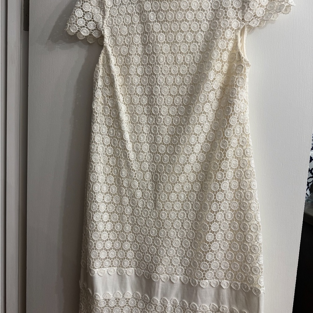 Elegant Cream Lace Dress